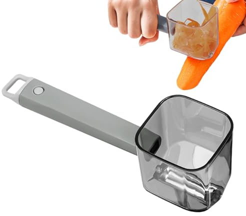 Pelapatate con contenitore, strumento di sbucciatura per cucina, pelapatate multiuso per verdure patate cetrioli carote pere cucina quotidiana facile veloce principianti