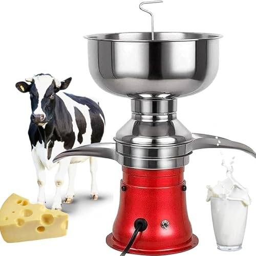 Separatore elettrico per crema di latte, consistenza regolabile per frappè al burro crema, macchina centrifuga ad alto numero di giri