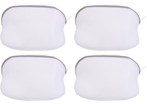 HORIALENCE 4 sacchetti a rete per il bucato: sacchetti traspiranti per la pulizia in lavatrice di scarpe da ginnastica, scarpe da tennis, vestiti, calzini, biancheria intima, reggiseni, 40x25 cm