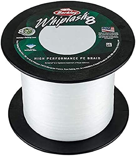 Berkley Whiplash, Fil de Pêche, Tresse 8 Brins Construite en 100% Dyneema, pour la Pêche en Mer et la Pêche en Eau Douce, Carnassier, Daiwa J-Braid