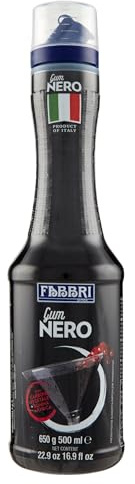 Fabbri GUM NERO 650g 500 ml - con carbone vegetale gomma arabica