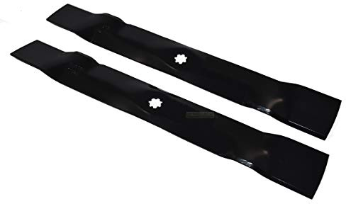 Lot de 2 lames de tondeuse 54,5 cm pour John Deere GX22151 D130 X110 X120 X125