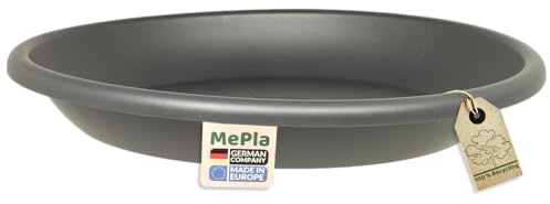 MePla blomkruka cylindro ø15–80 cm och underlägg ø12–78 cm Untersetzer Ø29 cm antracit
