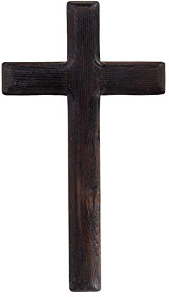 Ewer 11 Inch Wall Mounted Jesus Cross Rustic Wooden Cross Wall Decor Solid Wood Black Holy Jesus Cross Home Weddings Party Meditation Gift Decoration