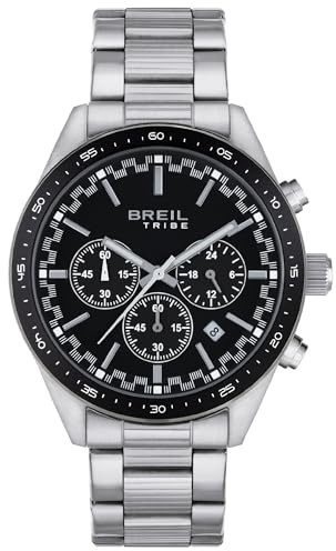 Breil Montre Collection Fast Cadran ANALOGIQUE Mouvement Chrono Quartz et Bracelet en Acier pour Homme