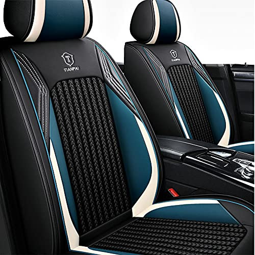Maipula Allwetter-Autositzbezug Für Hyundai Tucson 5 Sitze ，Kunstleder Autositzbezüge Full Set,blau