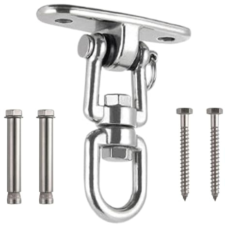 Crochets pour balançoires - Support de balançoire avec capacité | Crochets de supports rotatifs à 360° | Kit pour accrocher balançoire de porche | Crochet de pour accrocher un hamac