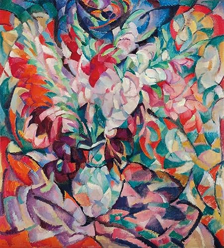 PTLYE Reproduktion Modern Wandbild Poster Wandbilder Gladiolen Von Leo Gestel Wand-Kunst Bild für Wohnkultur 60x90cm
