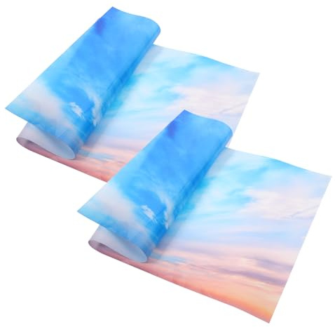 NUOBESTY 2pcs Ceiling Light Cover Panel Light Fixture Cover Film for Classroom Office Home Decor