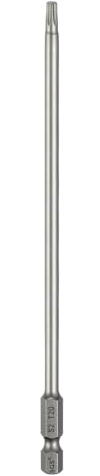 QUARKZMAN T20 Torx-bitset Skruvmejsel Bituppsättning 1/4 tums sexkantskaft 150mm Långt Magnetisk Hex Sexkant Utan Hål Spets Borr Bits S2 Stål för Torx Skruvar Verktyg