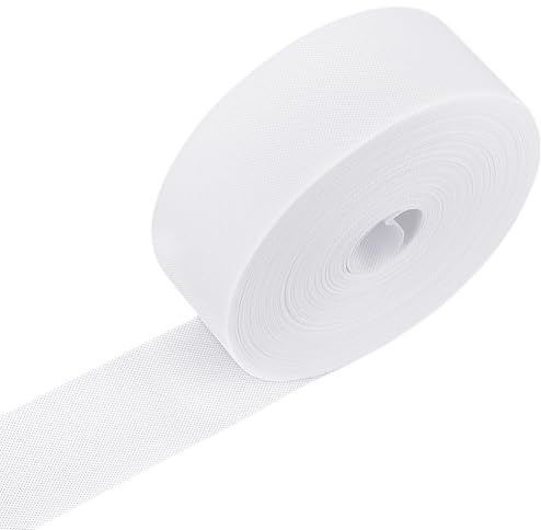 BENECREAT 50 m Weißes Vorhangband 8cm Breites Vliesstoffband Einnähbares Vorhangband Für Gardinenzubehör DIY Handwerk Und Wohnkultur