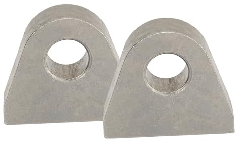Sunydog 2pcs Heavy Duty 1 Inch Thick Steel Clevis Mounts, D Ring Shackle Weld On Mounts for Tractors, Welded to Steel Shackle/Clevis Mounts