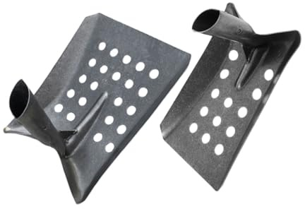 Gogogmee 2 Piezas Pala Metálica Resistente para de Desagües con Diseño Optimizado para Tamizado de y Residuos Alcantarillas y Drenajes