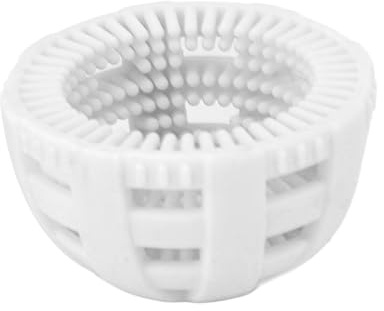 RiToEasysports Brosse à Récurer en Silicone pour Lave-œufs pour Un Nettoyage Efficace des œufs, Fruits et Légumes, Brosse de Cuisine Polyvalente avec Poils Doux 5,5 X 4 Cm (White)