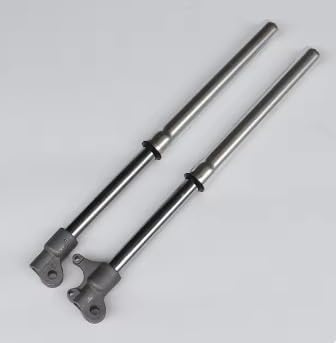 Amortisseur De Moto Amortisseurs De Suspension 1 Paire Pour Fourche Avant Inversée Moto Petites Motos Tout-terrain Pièces Terrains Terre Dispositif D'amortissement(Argent)