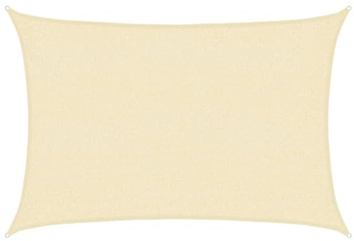 Vela ombreggiante in HDPE, protezione solare per giardino terrazzo balcone patio, 2x3 m, resistente ai raggi UV, facile montaggio, tenda da sole per esterni, copertura pergola ombra per bambini