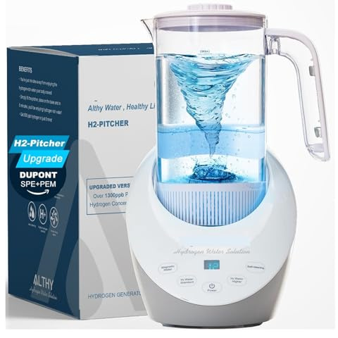 Macchina generatore di brocca d'acqua all'idrogeno, bottiglia di brocca, tecnologia SPE&PEM. Filtro al solfito di calcio con pH bilanciato for acqua purificata(E-U)