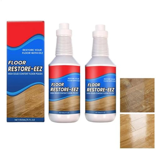 2 Stück Floor Restore Eez, 150ml Renovierer Kratzer, Holzboden Pflege Lösung, Kratzerentfernungs Politurlösung, Kratzerentferner Spray Für Holzböden, Fliesen, Stein, Laminat