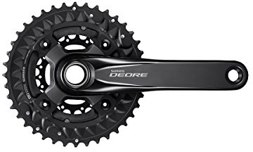 Shimano Front Chainwheel Fc-M6000-3 Deore for Rear 10-Speed 2-Pcs Fc 170Mm 40-30-22T W/O Chain Guard W/O Bb Bicycle Cranksets