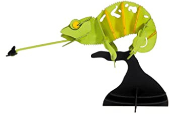 Fridolin 3D paper model chameleon