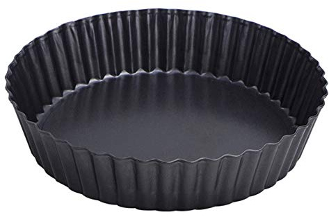 Webake 9.5 Inch Tart Pan Heavy Duty Quiche Pan Removable Bottom Nonstick Deep Baking Dish Pie Plate Pie Mold