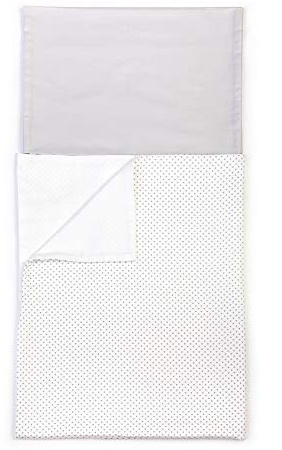 YappyKids Babybettwäsche Set - Bettbezug und Kissenbezug - aus 100% Baumwolle (Grautöne)