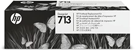 HP 713 Originales DesignJet Druckkopf-Austauschkit (3ED58A), DesignJet T200, T600 und Großformatdrucker der Studio-Serie, kompatibel 712 Druckerpatronen in Schwarz, Cyan, Magenta, Gelb