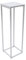 ROMYIX Silver Wedding Flower Stand Vase Column, Metal Flower Floor Vase Column Flower Stand, 100cm Tall Geometric Flower Vase, Rectangular Flower Display Rack for Party Wedding Decor (100CM / Silver)