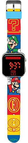 Kids Licensing LED-Digitaluhr für Jungen und Mädchen mit Charakteren, hat Zeit-, Datums- und Armbandfunktionen