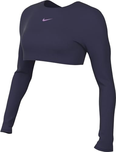 Nike Crop T-Shirt Purple Ink/Purple Cosmos/Rush L