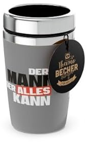 Thermobecher Isolierbecher Thermo Kaffeebecher To Go 240ml (Der Mann der Alles kann)