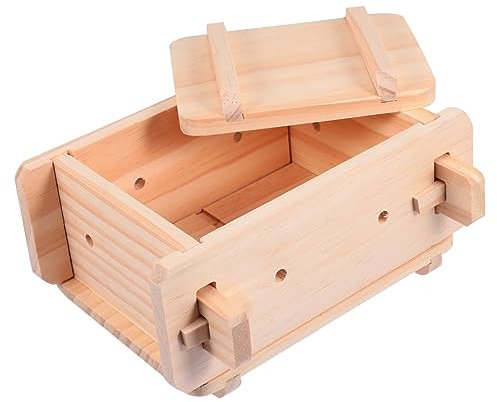ABOOFAN Wooden Tofu Press Mold Use Tofu Making Tool for Home Design with Screw Fittings for Homemade Extra Firm Soybean Curd