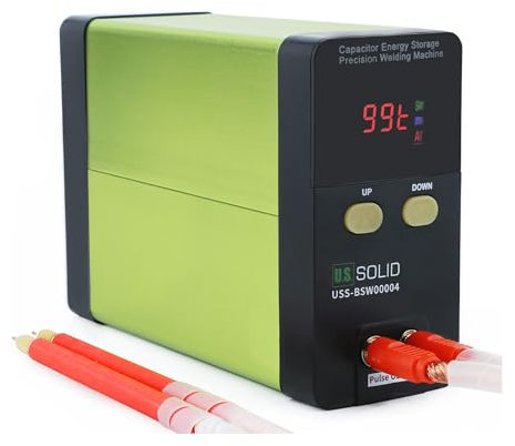 U.S. Solid USS-BSW04 Poste à souder par points sans fil 10,6 kW 2000 A Condensateur de stockage d'énergie Machine à souder par impulsion Mini soudeur portable pour batterie de téléphone portable