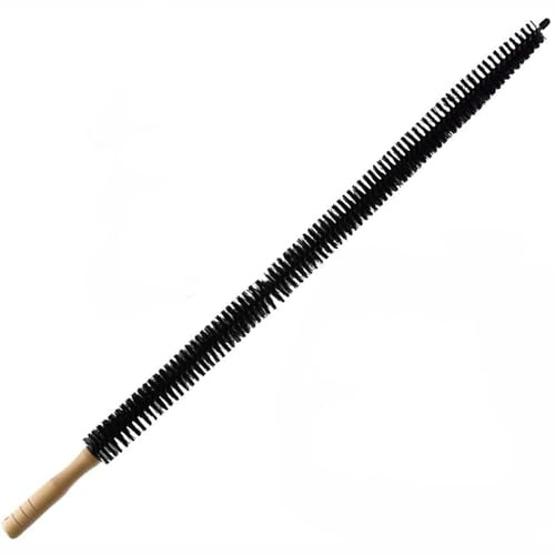 BODYA 75cm Radiator Cleaning Brush Radiator Duster Flexible Long Multipurpose Thin Duster Wood Handle Black