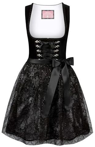 Wiesnwuid Dirndl Loredana, svart, 38