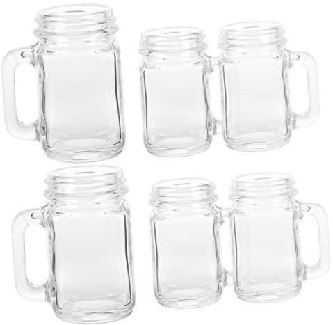 Ciieeo Mini Tazze in Stile Vintage Piccoli Barattoli Di Per Liquori E Vino Con Manico Perfetti Per Cocktail E Uso Domestico