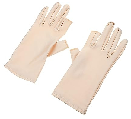Ipetboom Sunscreen Glove Cover for Riding Thin Uv Hand Gloves for Manicure and Nail Art Practical Hand Protectors for Driving and Facial Caring