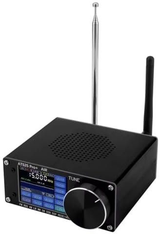Rtxbvg ATS25 Pro+ Es Compatible con Bluetooth, WiFi, Banda Air, FM, SW, SSB, MW, LW, Air, SDR, Receptor de Banda de Aviación, Firmware 4.2, SI5351