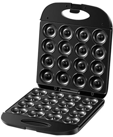 KESOTO Mini Donut Maker Machine for Kids, Non Stick Electric Doughnut Machine Makes 16 Doughnuts Compact