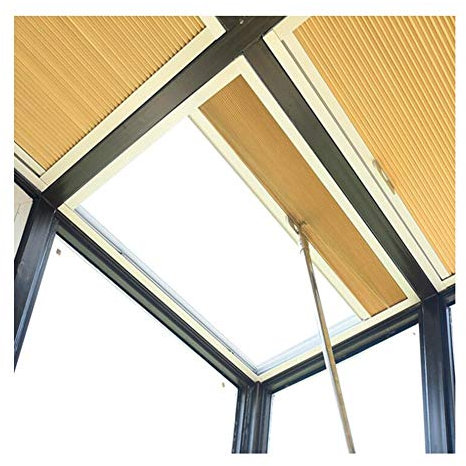 GDMING Verdunkelungsrollo für Fenster, UV-Schutz, wasserdicht, Vordach, für den Außenbereich, mit verstellbaren Schiebepaneelen, Polyester, 62 Größen