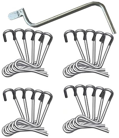 20 Pack Heavy Duty Barbed Wire Fence Tightener - Professional Metal Stretching Tool with Ergonomic Handle, Rust-Resistant Garden Fence Repair Kit for Farm, Ranch & Pasture Maintenance
