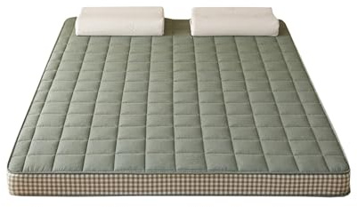 UE-MAOLU Latex Tatami Mattress, Japanese Futon Floor Mat Student Dormitory Comfort Portable Soft And Breathable Sleeping Pad For Home Camping Guest (Green,90 * 200cm)