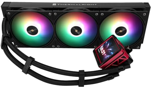 TR-Thermalright FW360 Ultra ARGB Black Dissipatore a liquido per CPU, schermo IPS LCD da 2,88 pollici con risoluzione 480x480, magnetico, tema schermo personalizzabile, per AM4/AM5, LGA1851/1700/115x