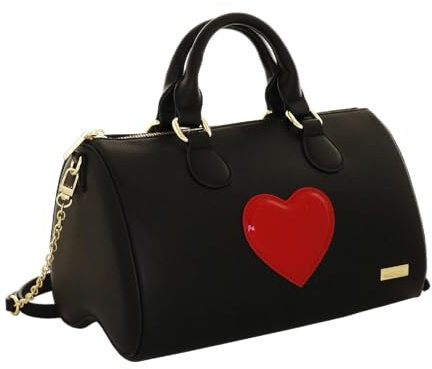 Camomilla Milano Borsa Bauletto Donna, con Tracolla, Similpelle, Collezione Love Bag, Colore Nero