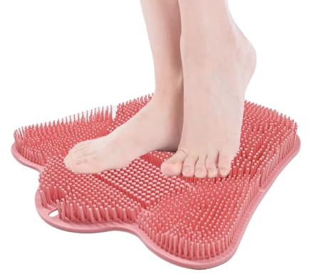 Lavpied a – Tapis de douche pour le nettoyage des pieds, coussin de massage structuré, lave-glace de bain, exfoliant avec, lave-sols antidérapants | Station Lave-pied pour