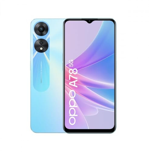 Oppo A78 Smartphone Blu 4GB RAM 128GB 6.56