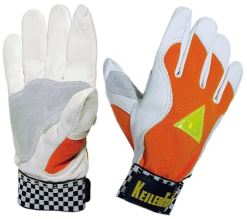 KEILER fit orange Arbeitshandschuhe aus Leder flexibel und gutes Tastgefühl Größe 11