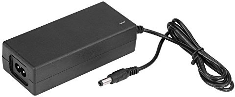 Goshyda Adattatore di Alimentazione, Cavo Adattatore di Alimentazione per Caricabatterie Portatile da 29,4 V 2A, Plug And Play, per Batteria al Litio, Nero(Spina UE （100-240v）)