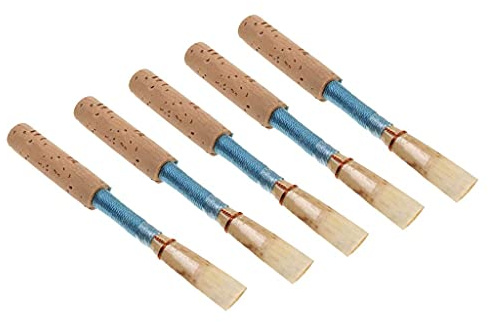 Oboe-Rohrblätter aus Kork, Stärke mittelweich, handgefertigt, für Anfänger, Oboen-Zubehör, 5 Stück