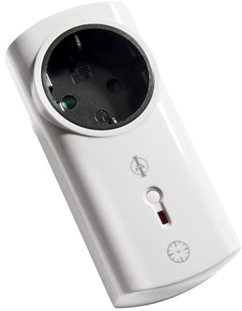 Intertechno ITLR-2300T Funk-Zwischenstecker mit Abschaltautomatik, weiß